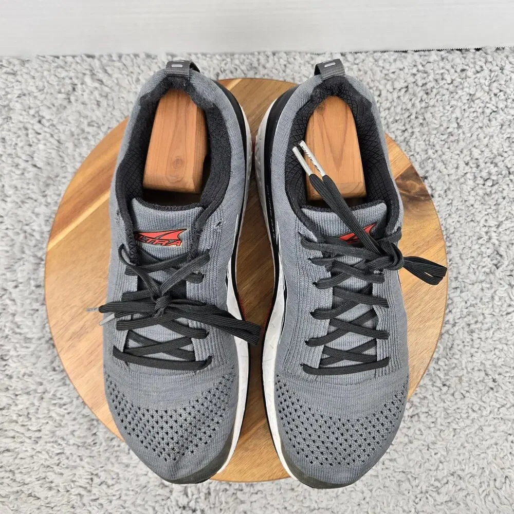Altra Mens 10 Paradigm 4.5 Gray Black Athletic Road Running Shoes ALM1948G220